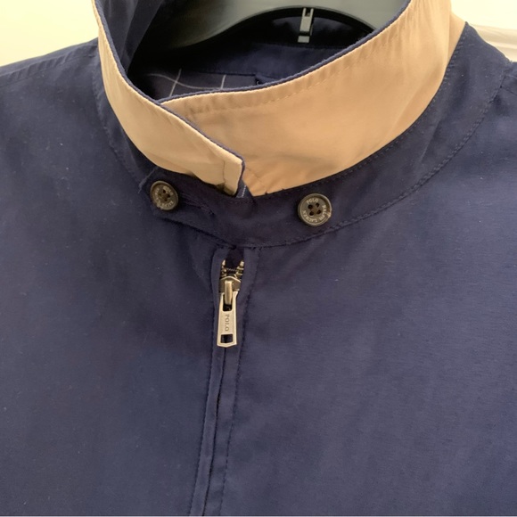Vintage / Classic Navy Blue Polo Ralph Lauren Windbreaker w/ Collar Mens XXL - Picture 6 of 9